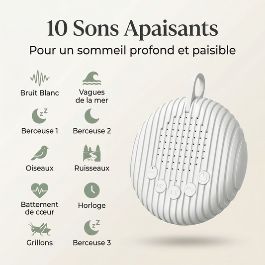 Machine à Bruit Blanc — Sommeil Paisible pour Bébé