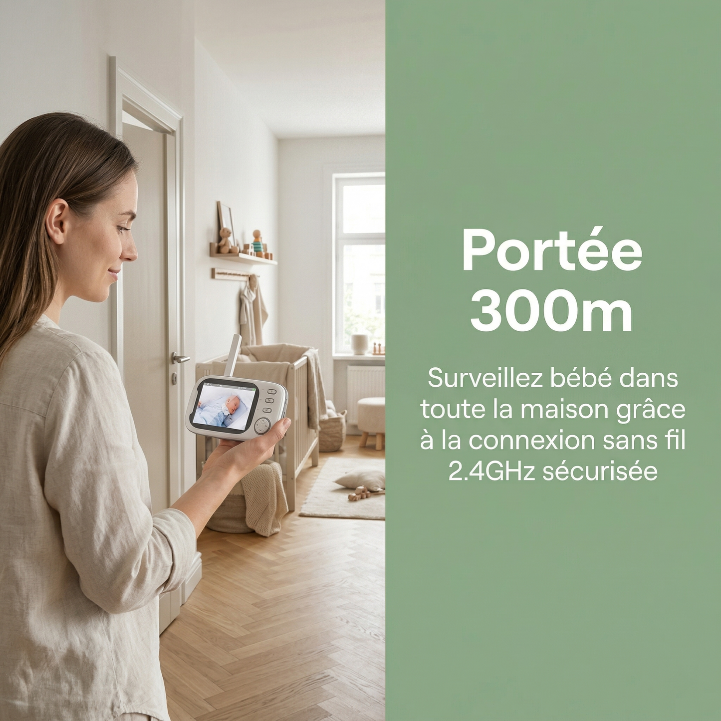 Babyphone Vidéo Sans Fil