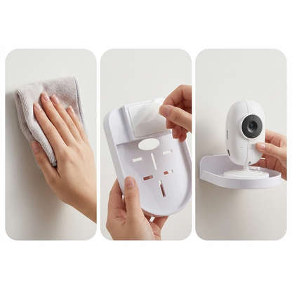 Support Mural Babyphone — Fixation Sans Perceuse