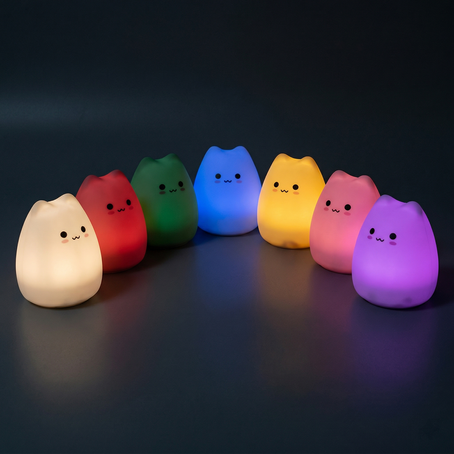 Veilleuse Silicone Chat — Nuit Douce pour Bébé